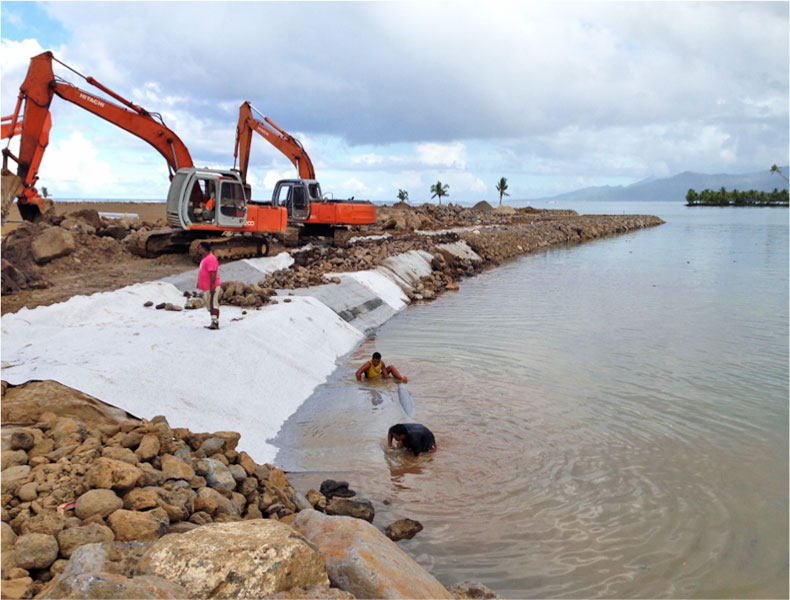 Construction of Coastal Protection