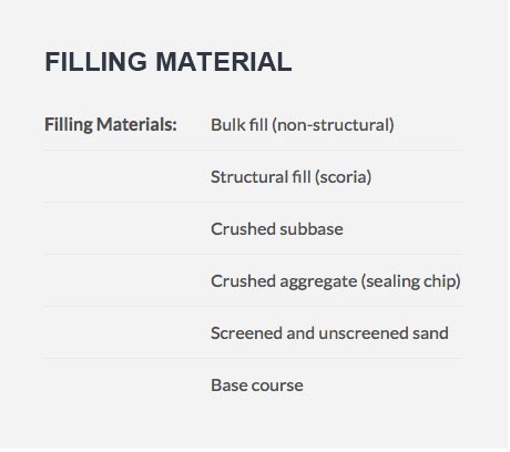 Filling Materials